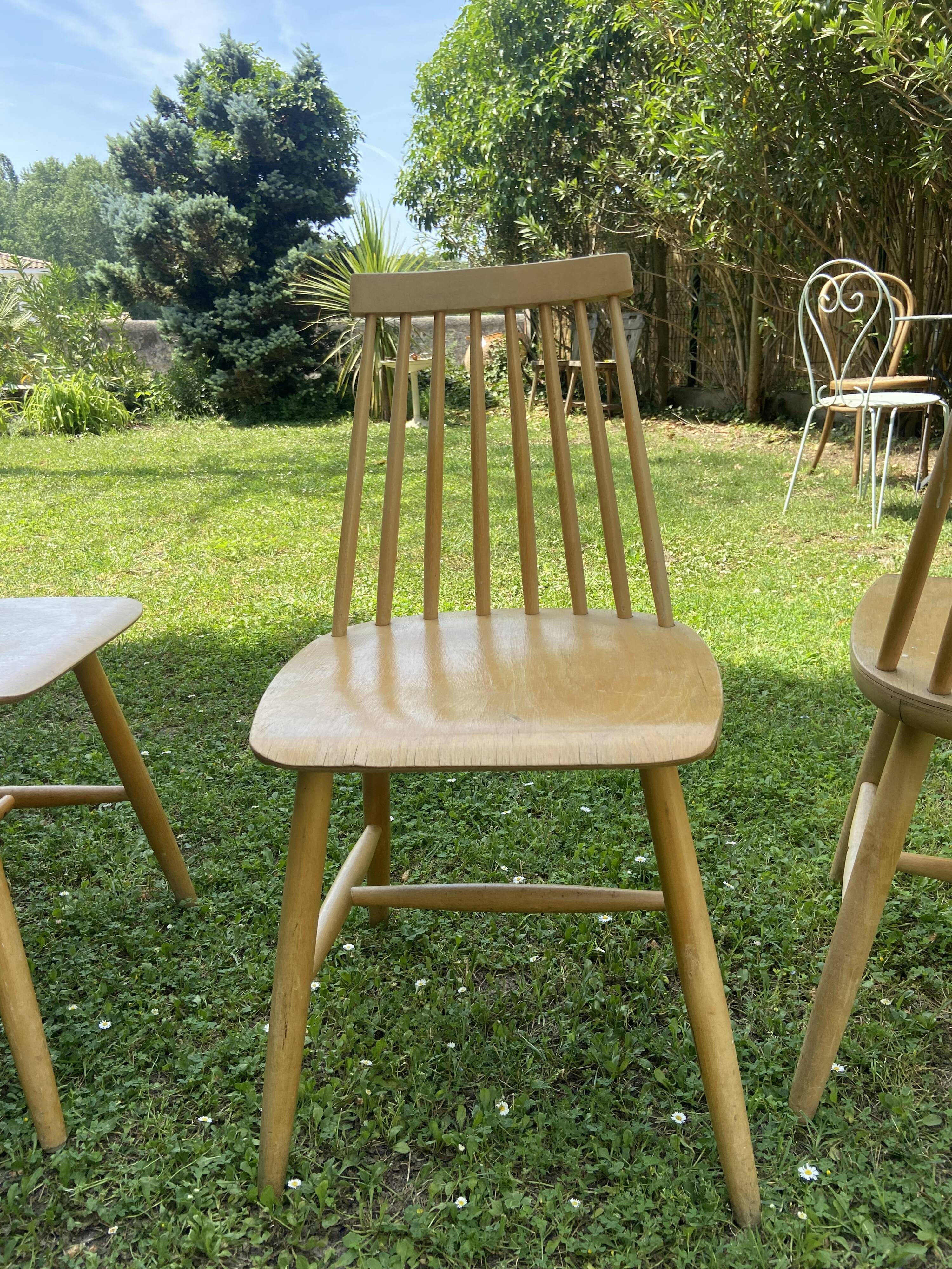 Trio of vintage Scandinavian chairs