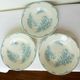 3 vintage ironstone soup plates by L&G, Oeillets pattern 220524