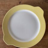 Plat à tarte 60s vintage jaune