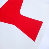 Red minimalist paint