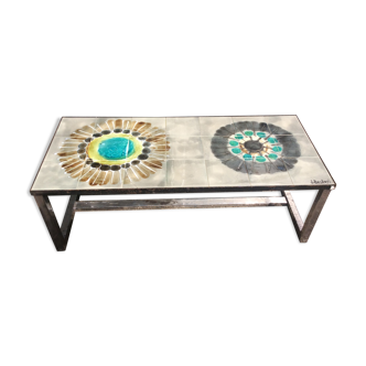 Coffee table 1970 signed Belarti