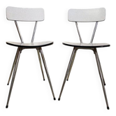 Pair of Formica chairs designed by Roger Breton