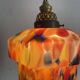 Retro suspension lampshade in speckled glass