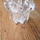 Bougeoir en verre épais photophore