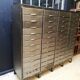 Industrial clamshell cabinet, metal lockers