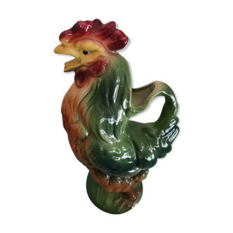 Pitcher Barbotine rooster Saint Clement