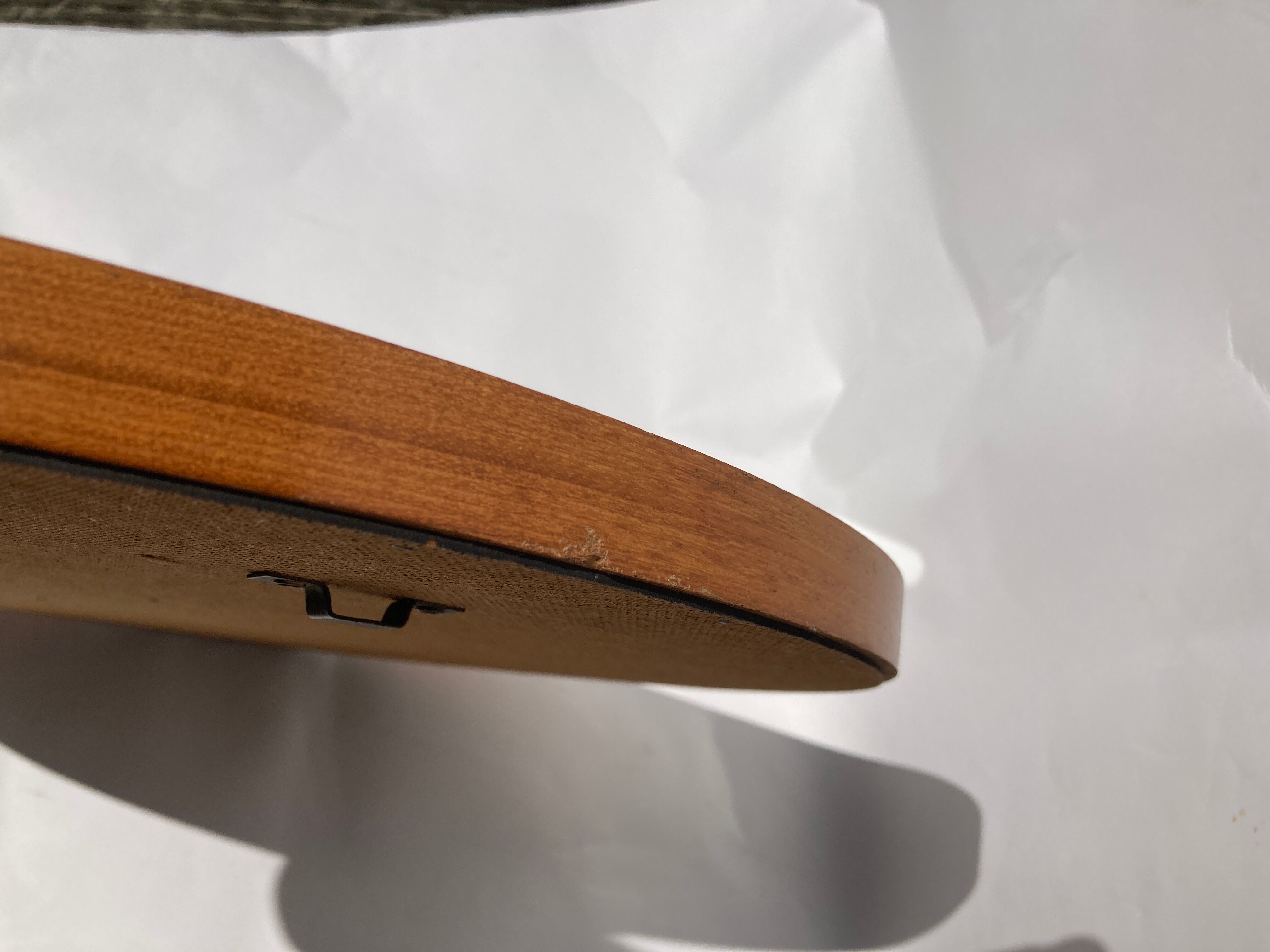 Mid-Century Teak Swedish Mirror by Uno & Östen Kristiansson for Luxus 50cm