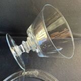 Large covered compote bowl – plain blown crystal