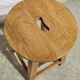 Tabouret d'atelier en teck birman