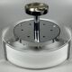 1970s 1980s Ceiling Lamp by Honsel Leuchten Germany in Glass & Chrome