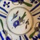 Ancient Persian ceramic bowl in Qajar style.