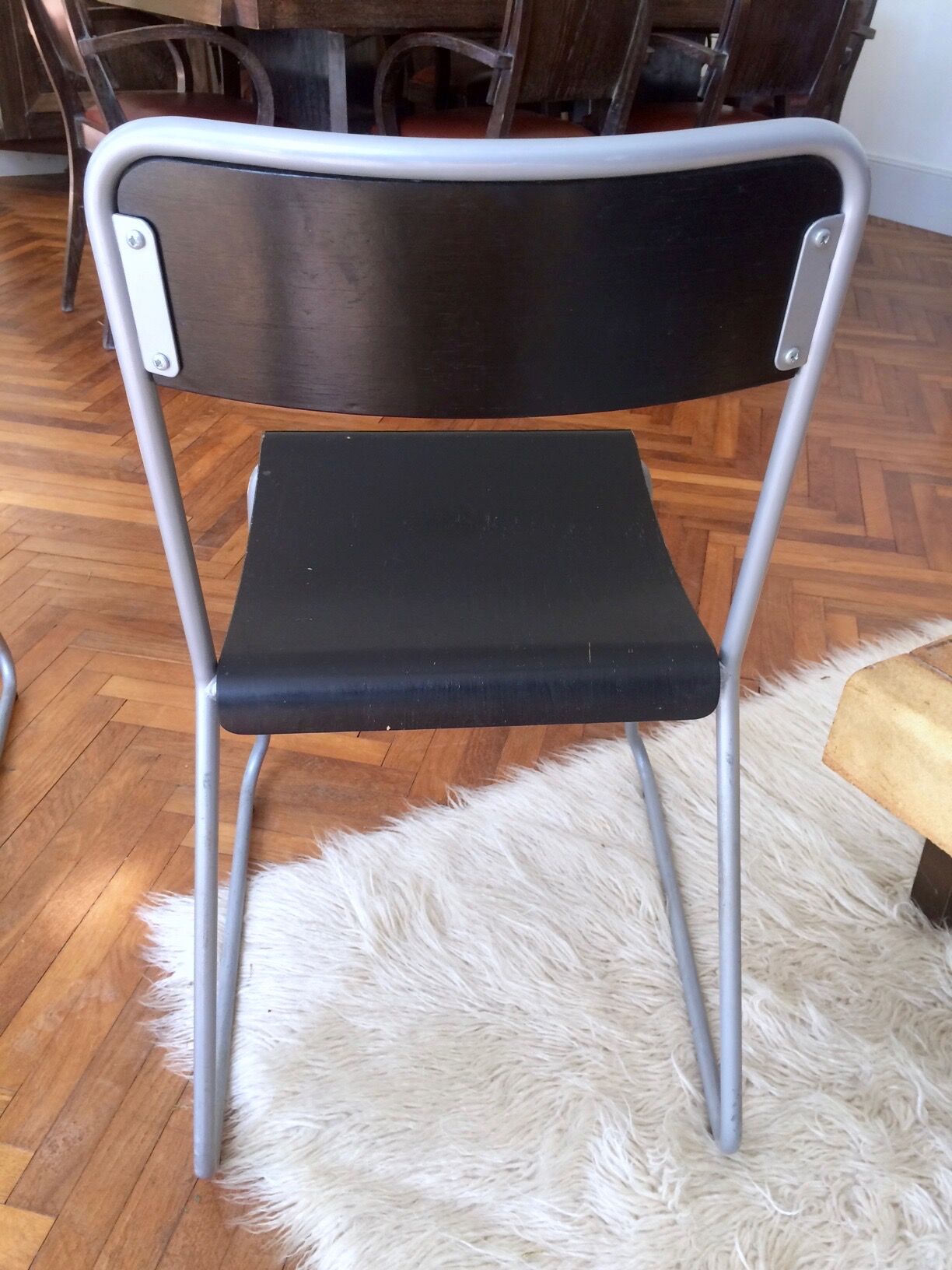 Lot of three industrial chairs