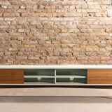 Teak TV stand / cabinet with 4 storage spaces