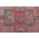 Pink Red Vintage Oushak Wool Turkish Runner Rug 83x305