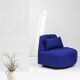 Contemporary swivel armchair - like new condition