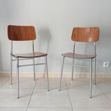 Pair of chairs in formica 60s
