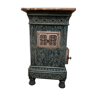 Traditional Vosges stove in blue earthenware
