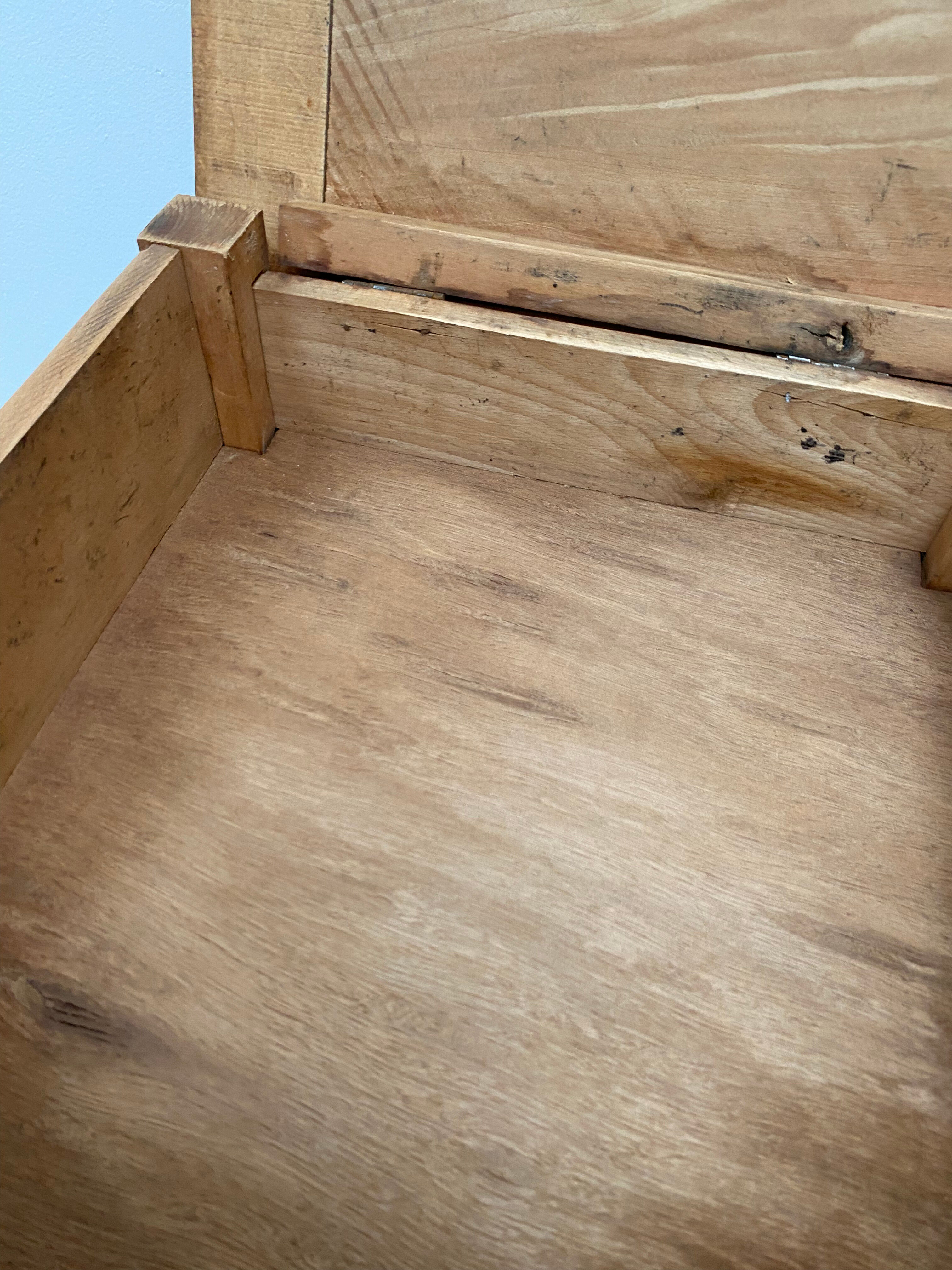 Wooden bedside table