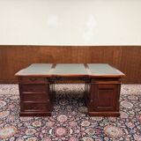 Classic English Chesterfield Partnerdesk Desk