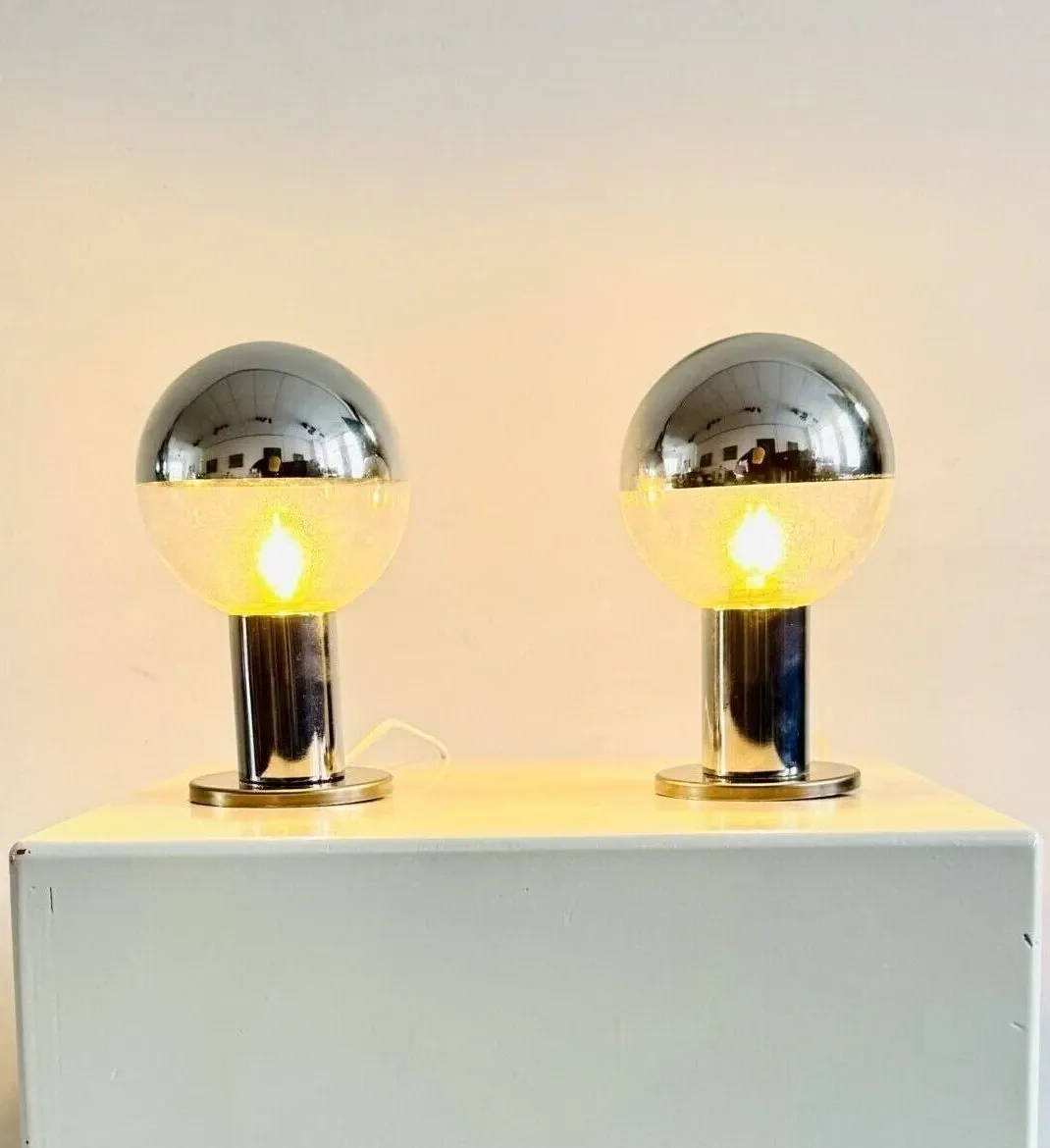 Chrome Plated Table Lamp By Motoko Ishii For Staff Leuchten, Germany, 1970S