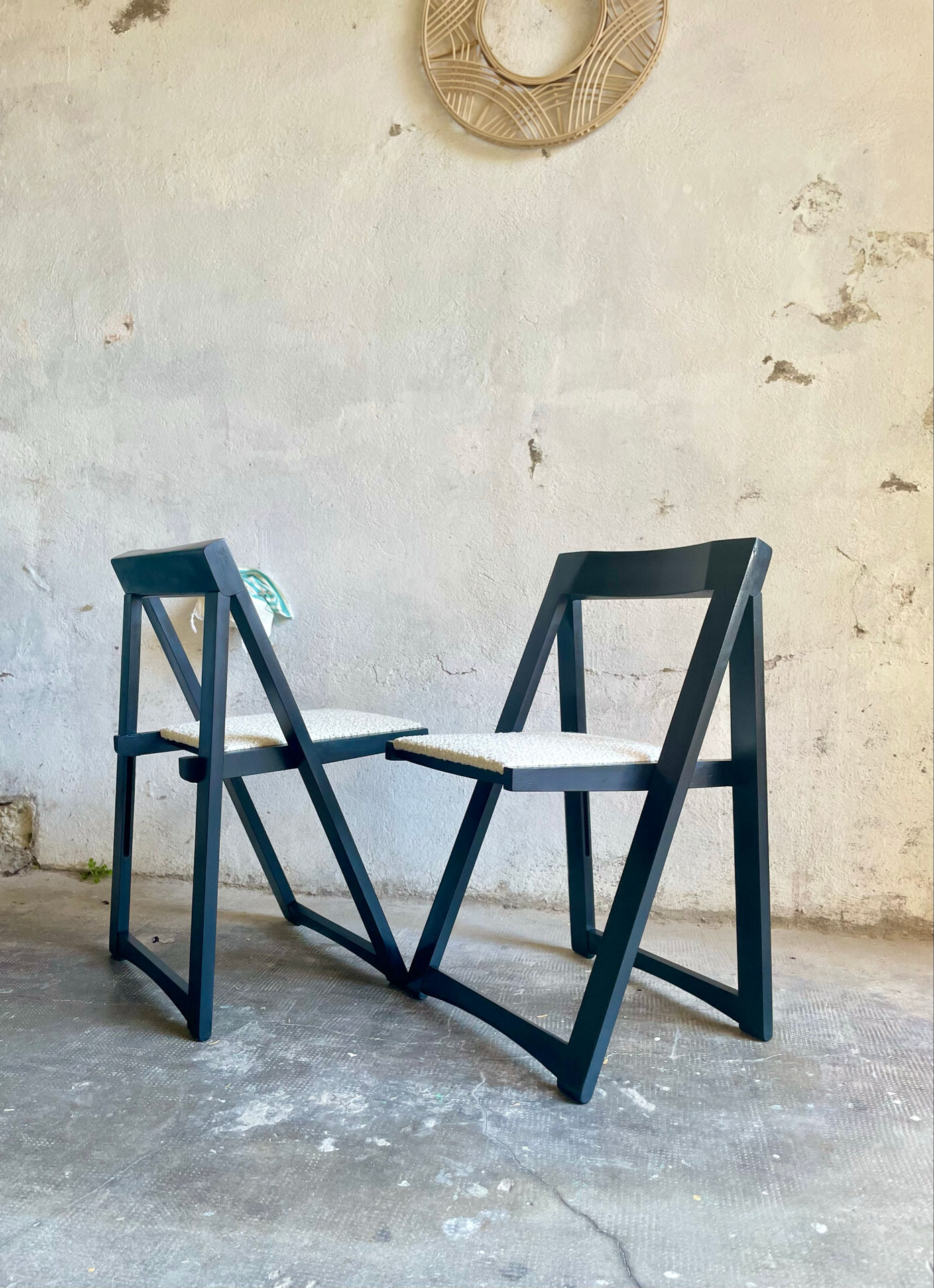 Vintage Trieste folding chairs by Aldo Jacober – 1970s
