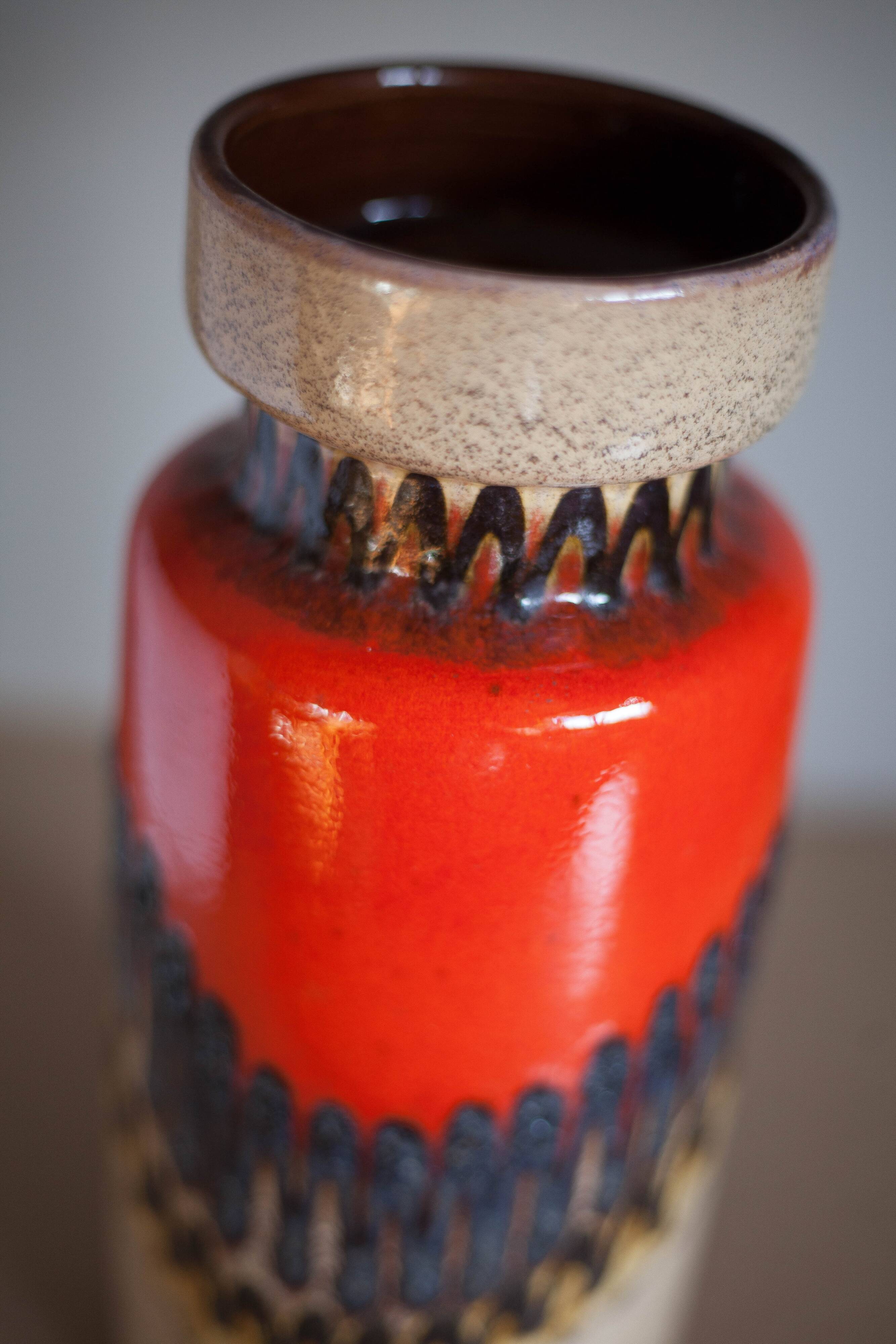 Vase céramique West Germany, vase fat lava, 517-30, pot à fleurs, collection, 60's