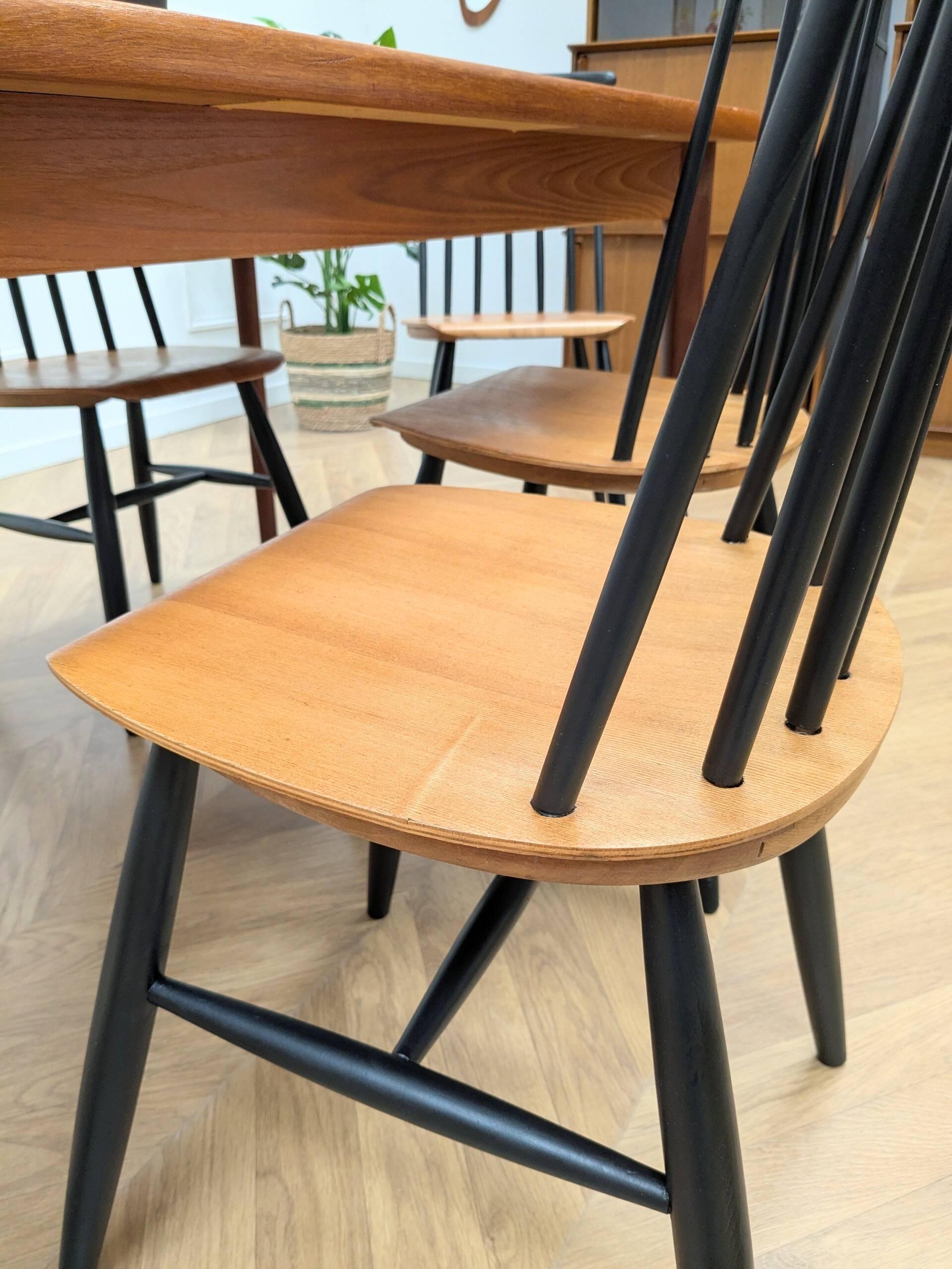 Lot de 5 chaises Fanett Ilmari Tapiovaara