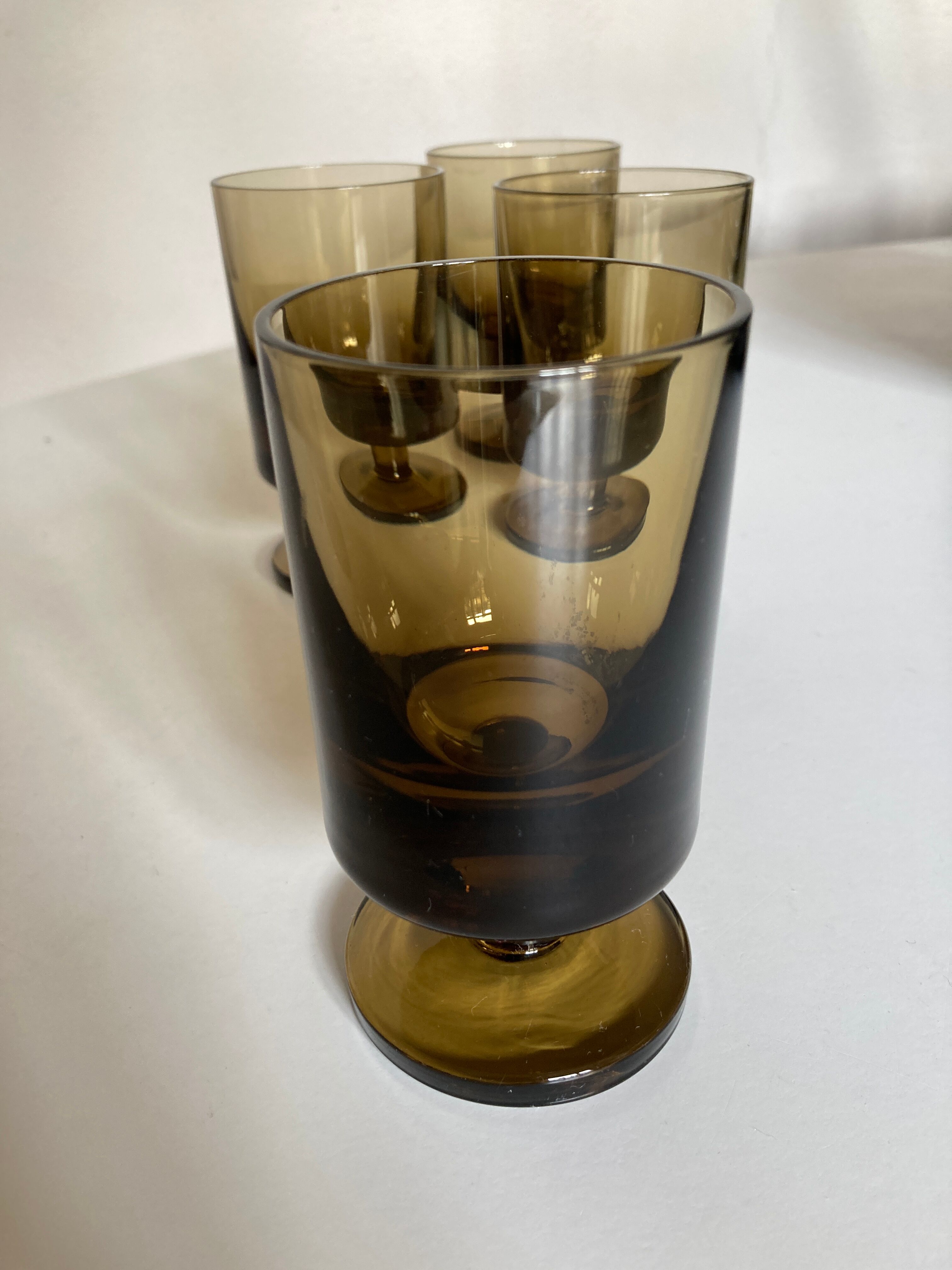 Set of 4 glasses roll 1970