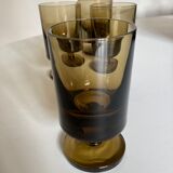 Set of 4 glasses roll 1970