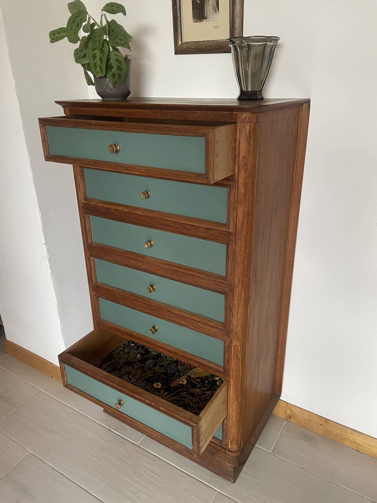 Secrétaire en bois rénové