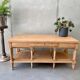 Coffee table double pull-out trays