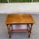 Wooden side table magazine rack in neo-classical English style.