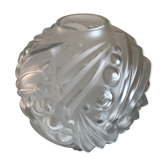 Art Deco blown-moulded glass vase by Degué