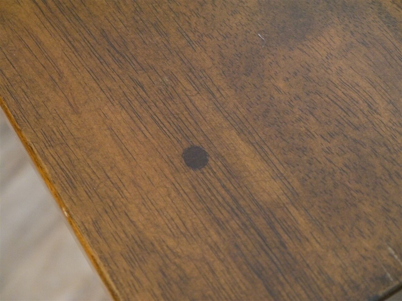 Tabouret brutaliste en acajou 1960
