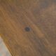Tabouret brutaliste en acajou 1960
