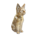 Golden brass cat
