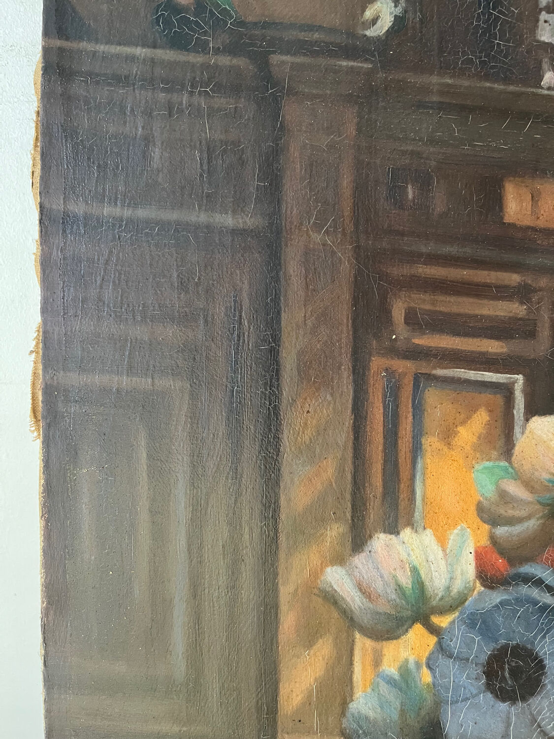 Church flowers, oil on canvas