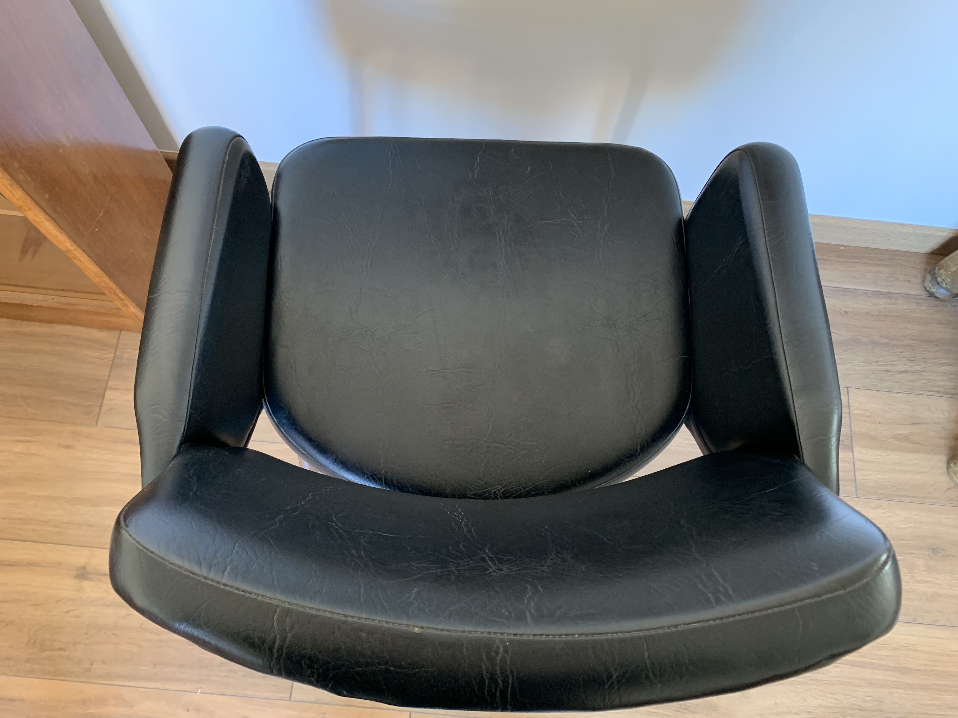 Vintage black armchair