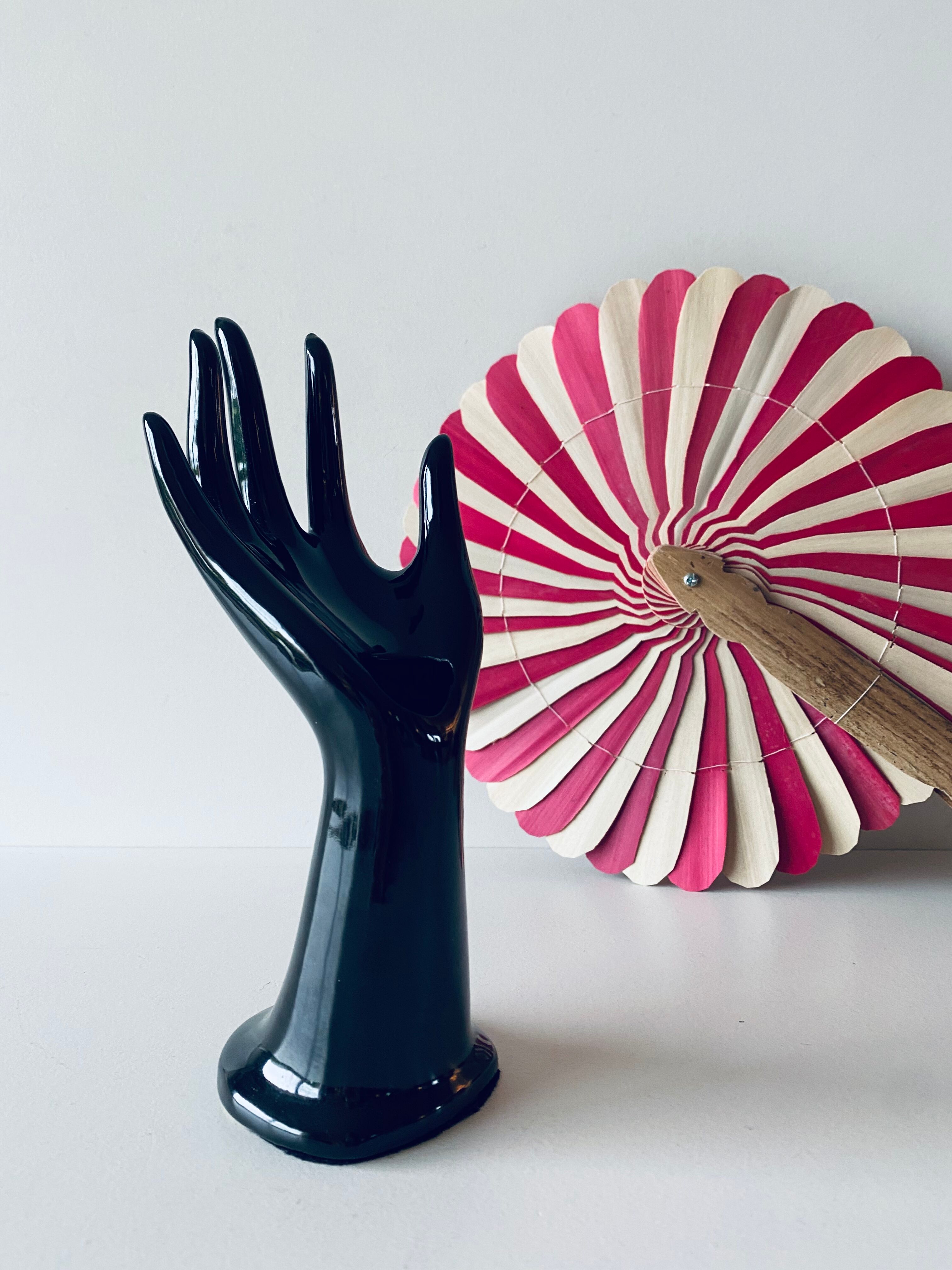 Hand vase and ceramic jewelry holder