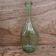 Biot water green colored bubble blown glass bottle