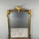 Grand Miroir à Fronton En Bois Sculpté Et Doré, Style Napoléon III