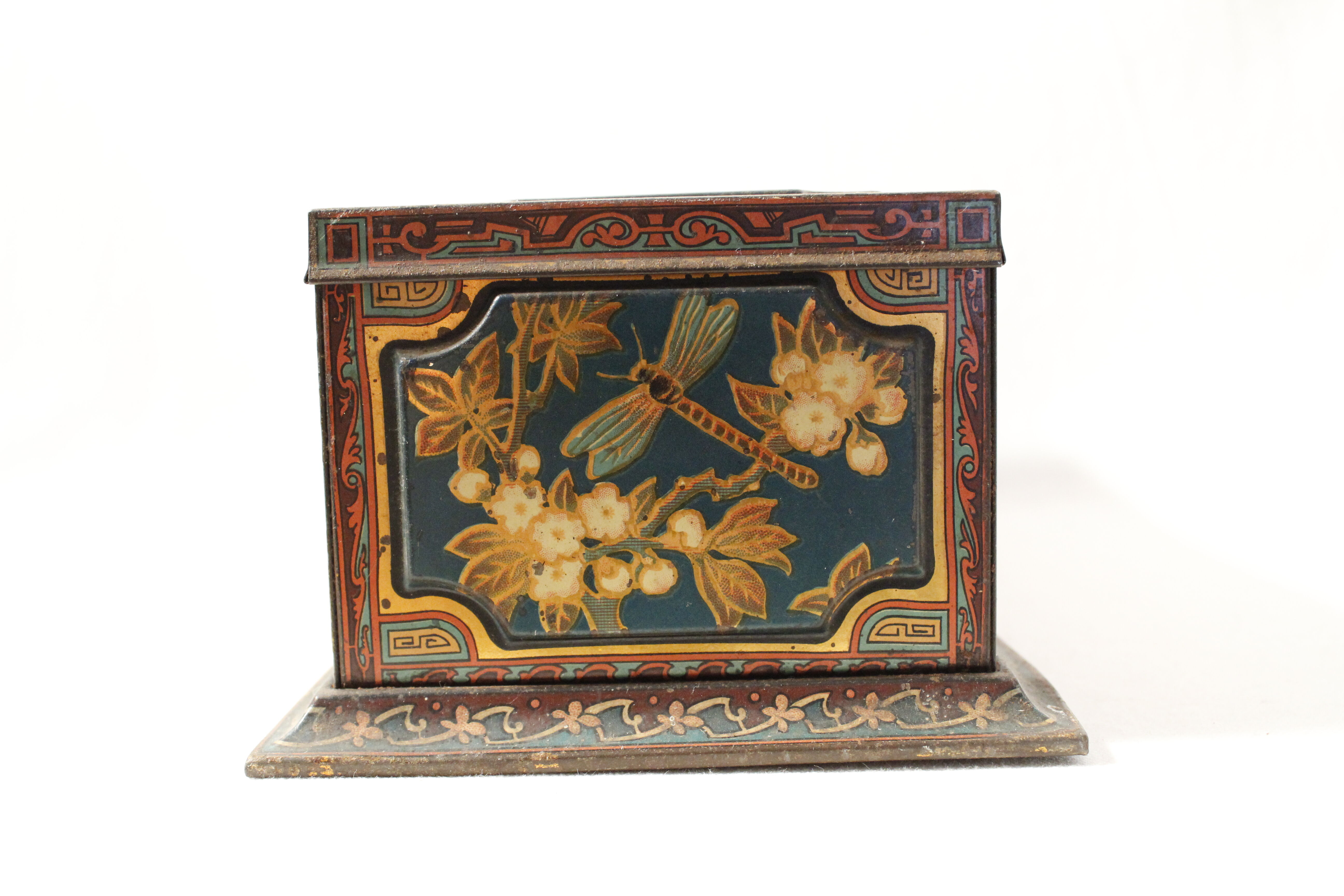 Antique Metal Cookie Tin - Huntley & Palmers