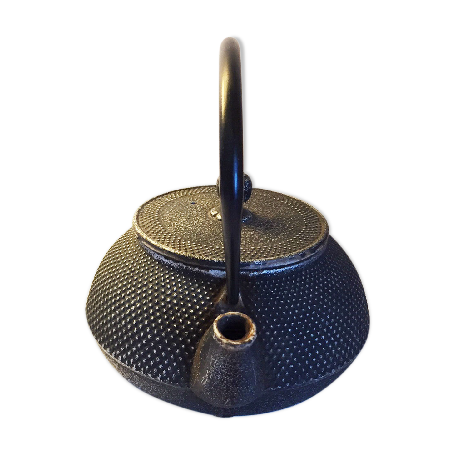 Japanese cast-glass teapot