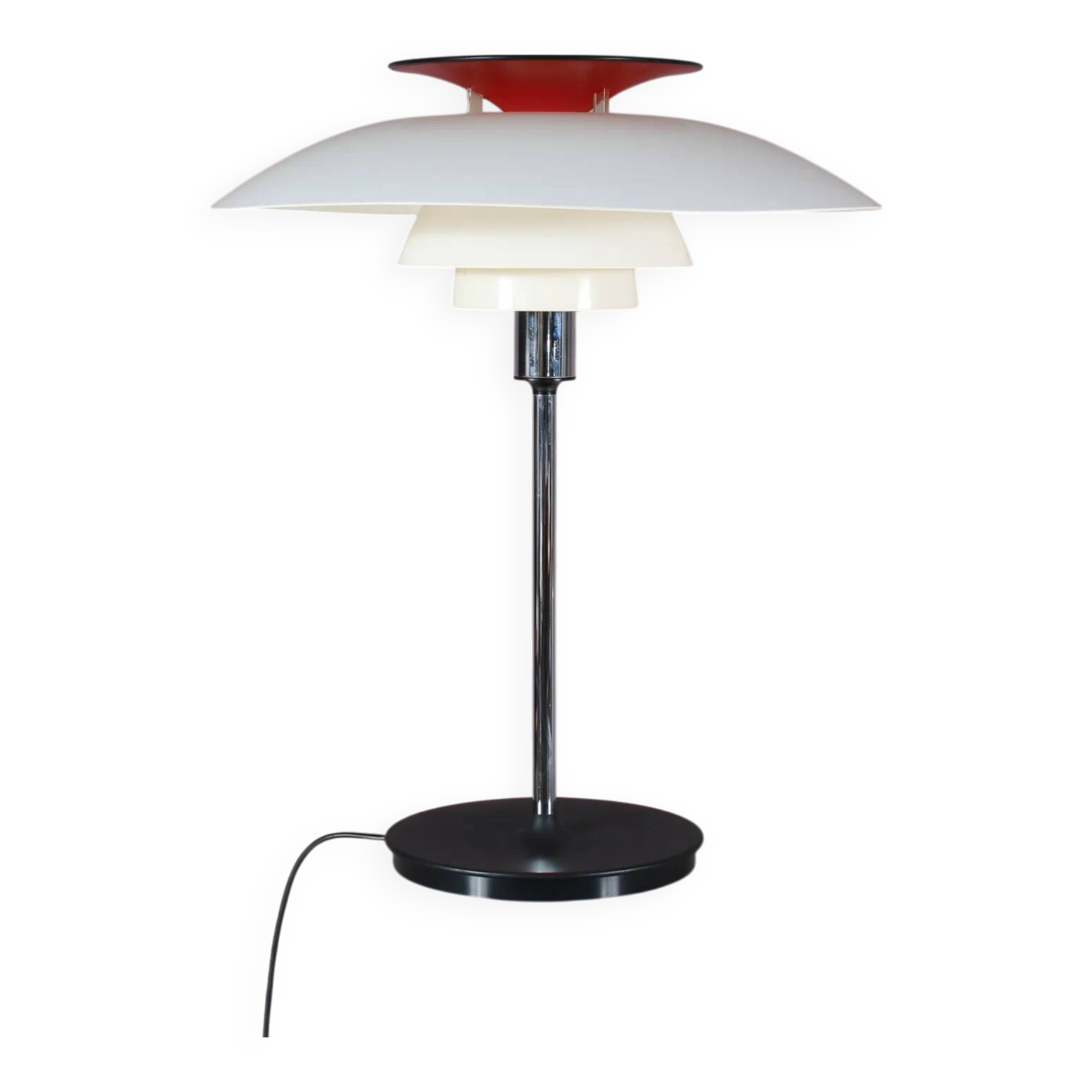 1970s Poul Henningsen “PH80” table lamp for Louis Poulsen, Denmark