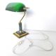 Green opaline notary lamp