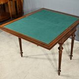 Table à système en marqueterie, style louis xvi – 2ème moitié xixe
