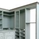 Cabine Armadio Ouverte Classique en Teinte Céleste/Gris Perle avec Îlot C