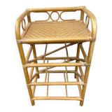Bamboo rattan shelf