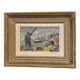 Oil on canvas by Charles Maillard the port of Nantes 20th century