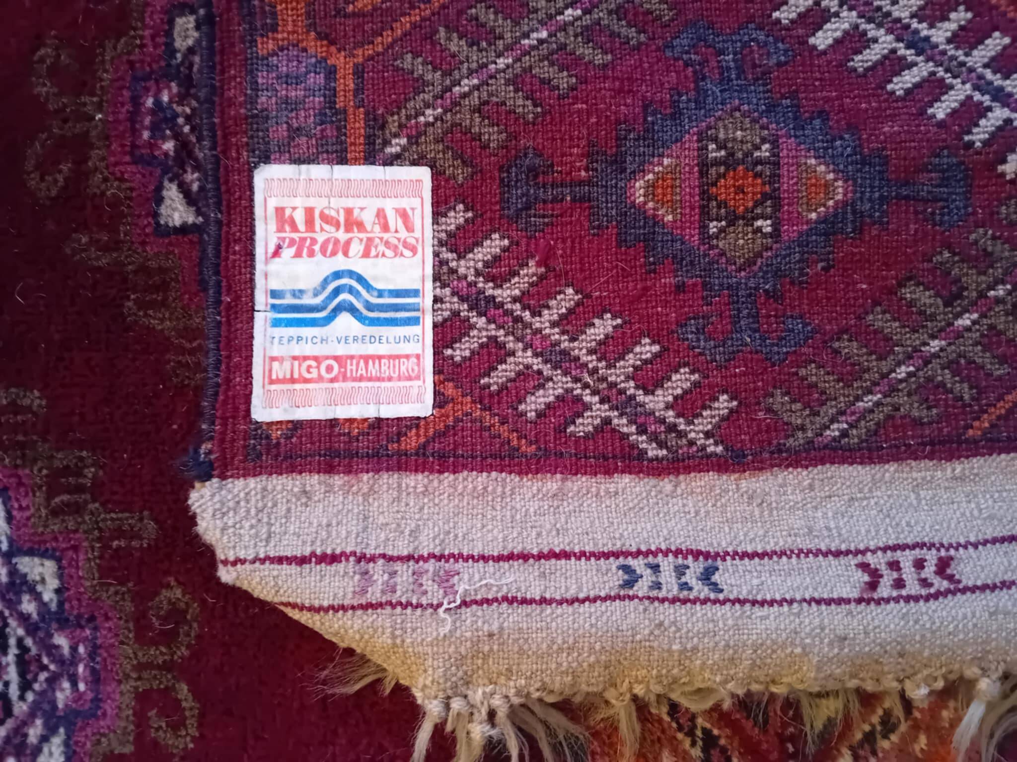 Handmade Turkmen Bukhara rug 180x112cm